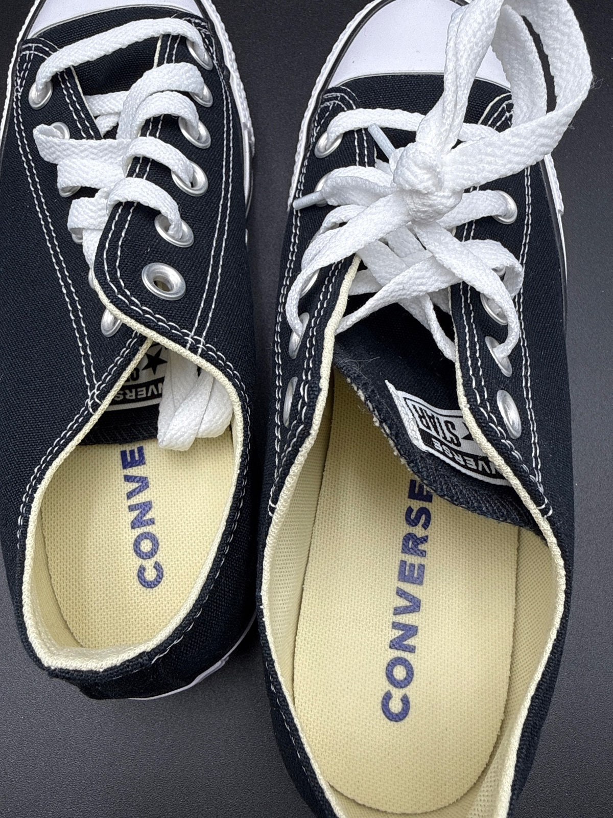 Converse Chuck Taylor Low Black White W8.5 M6.5 NIB