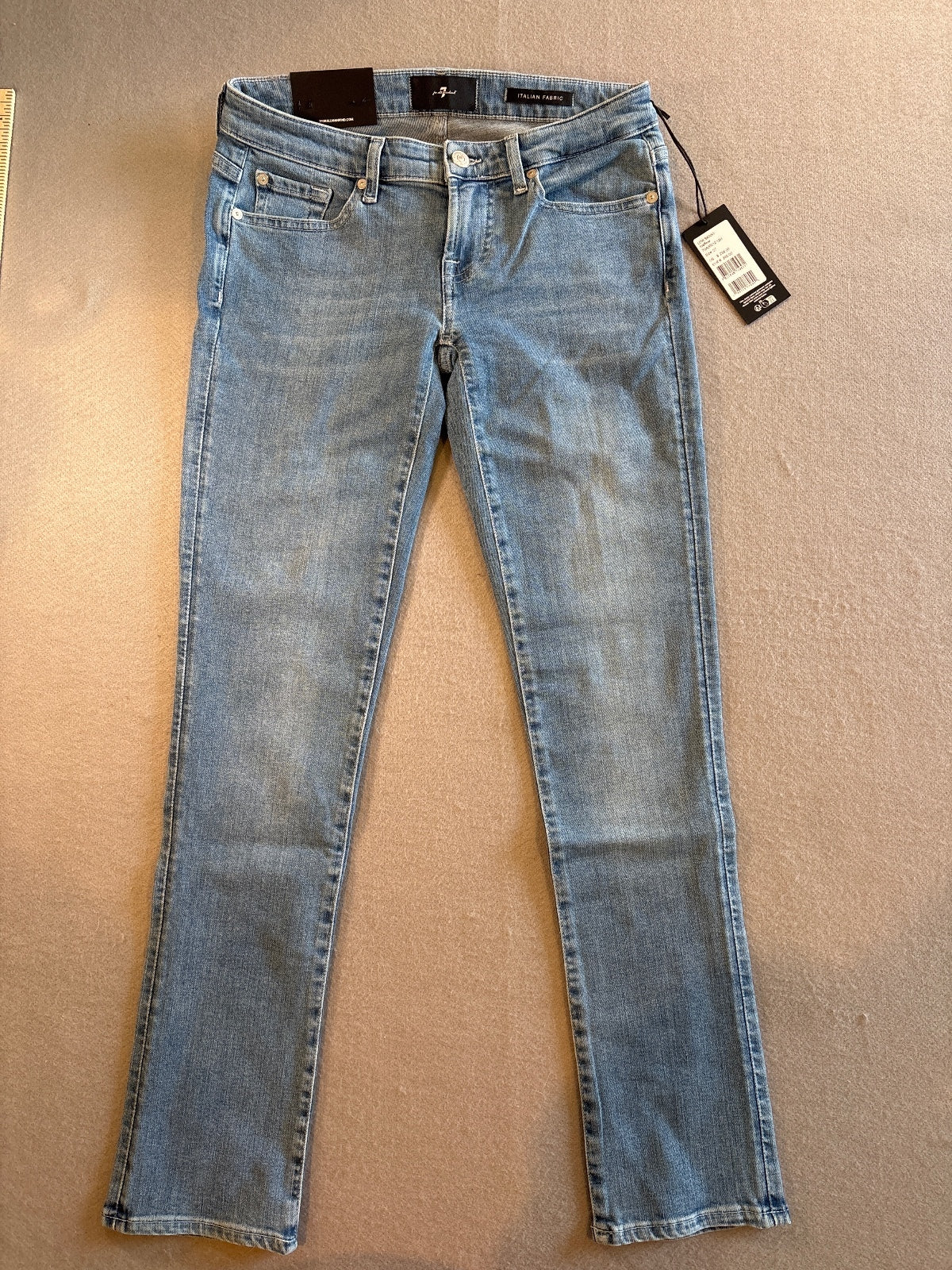 7 For All Mankind Low Skinny Iceflow Jeans Size 27