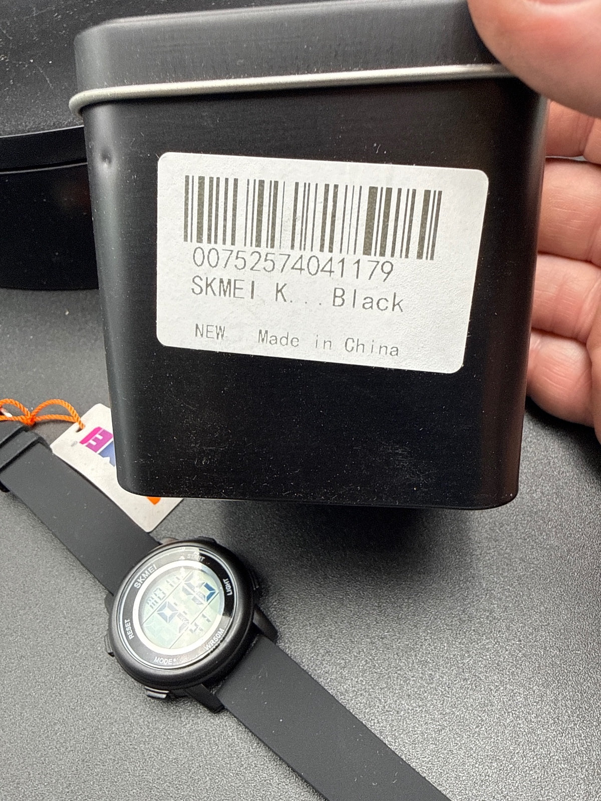 SKMEI Digital Black Wristwatch with Water Resistant 5ATM