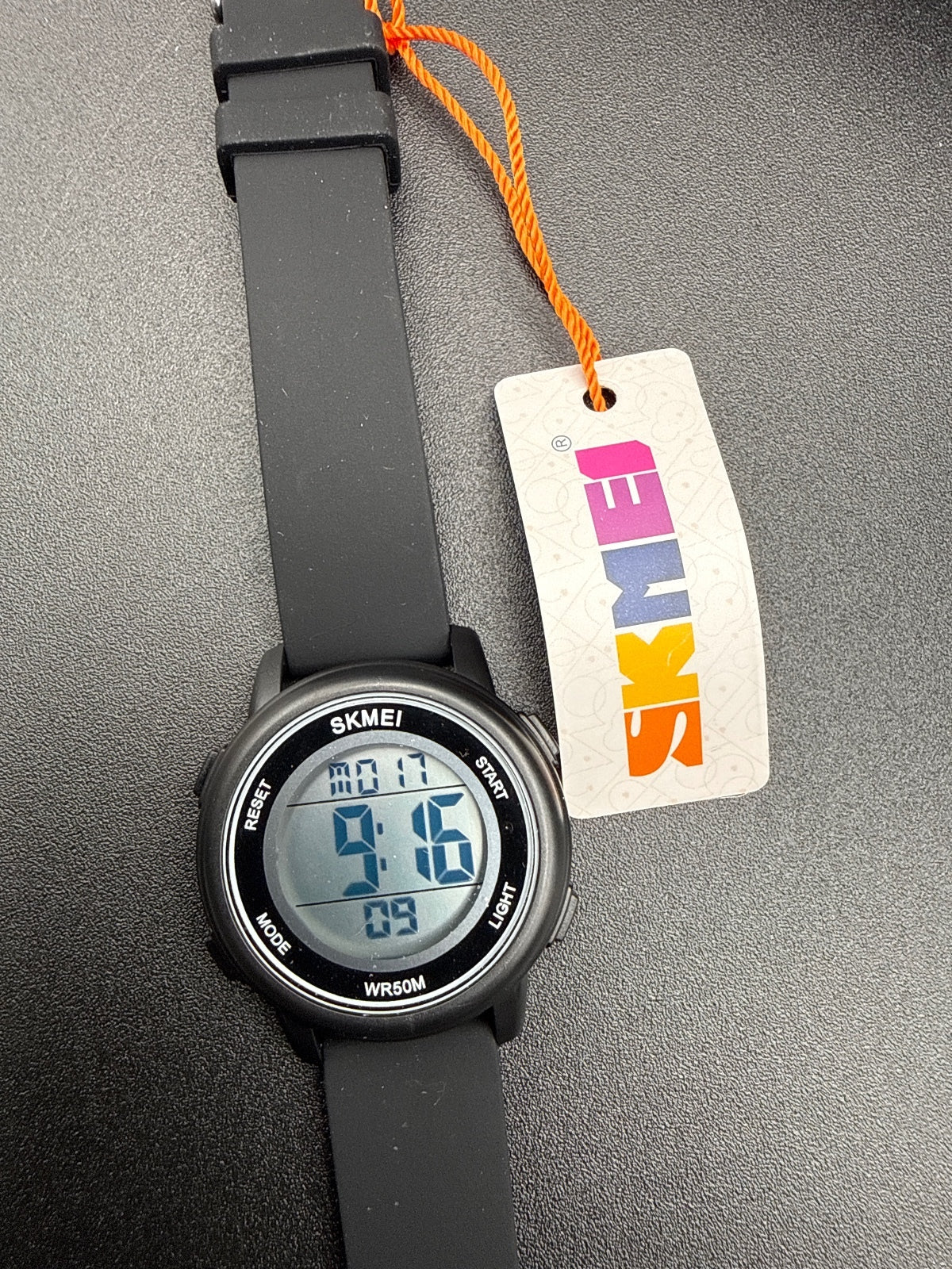 SKMEI Digital Black Wristwatch with Water Resistant 5ATM