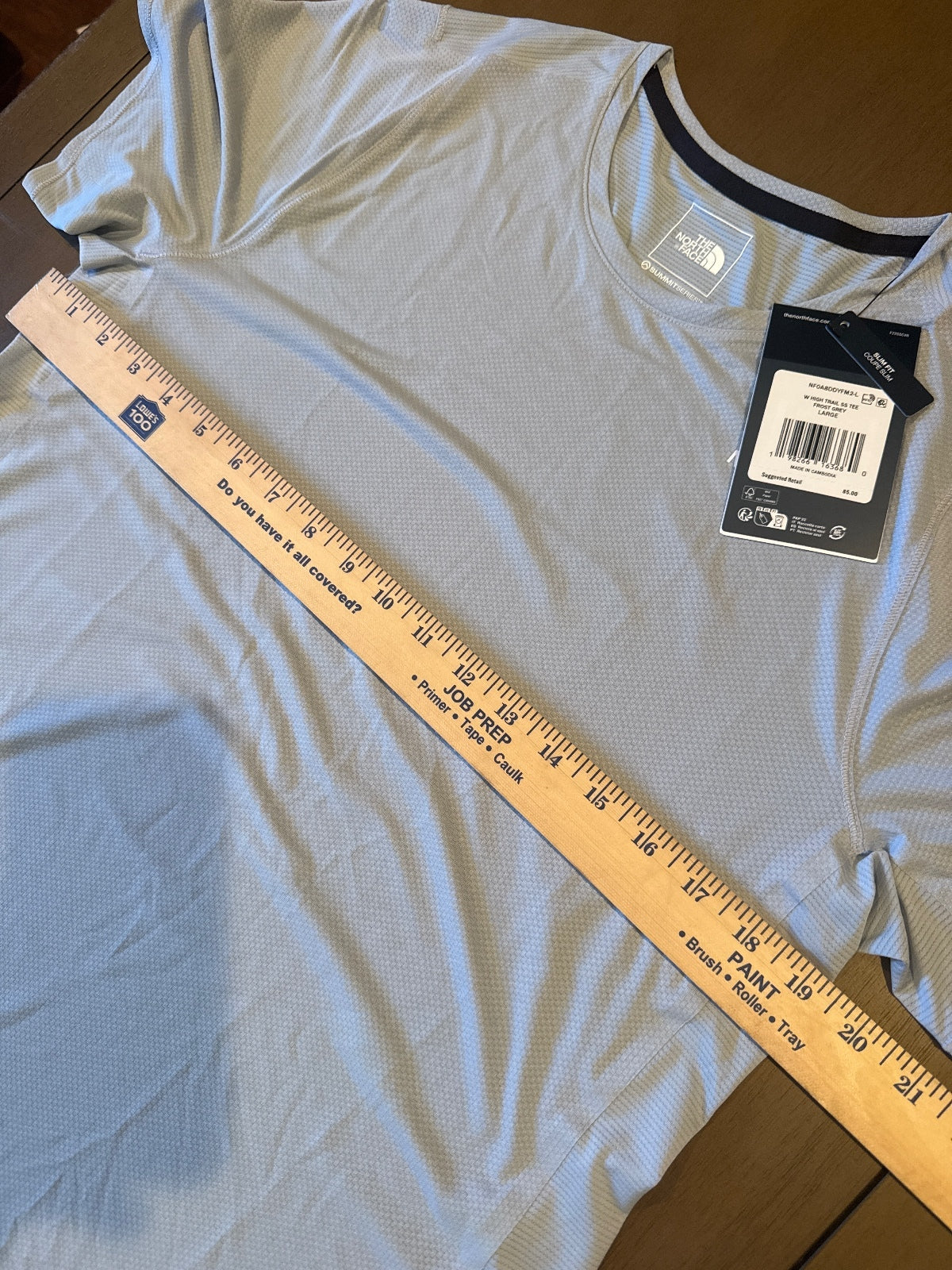 The North Face Women's High Trail SS Tee Frost Grey Large