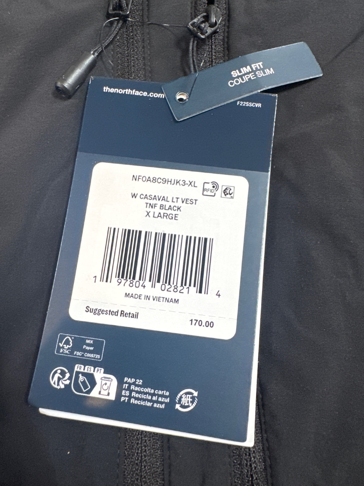 The North Face Women's Casaval LT Vest TNF Black XL