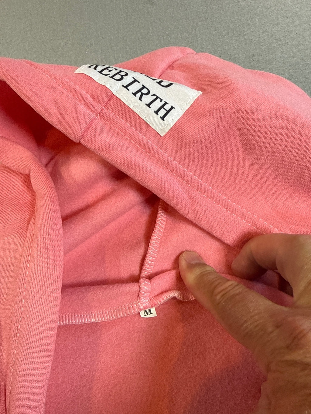 WRLD REBIRTH Pink Zip-Up Hoodie with - Literally Just A Girl