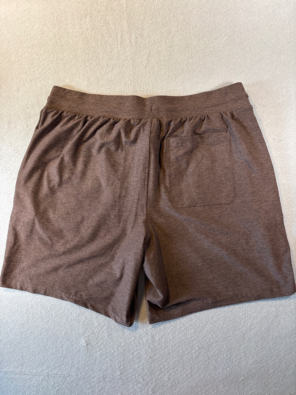 Fabletics The Cloud Jersey Shorts in Cacao Heather, Size L