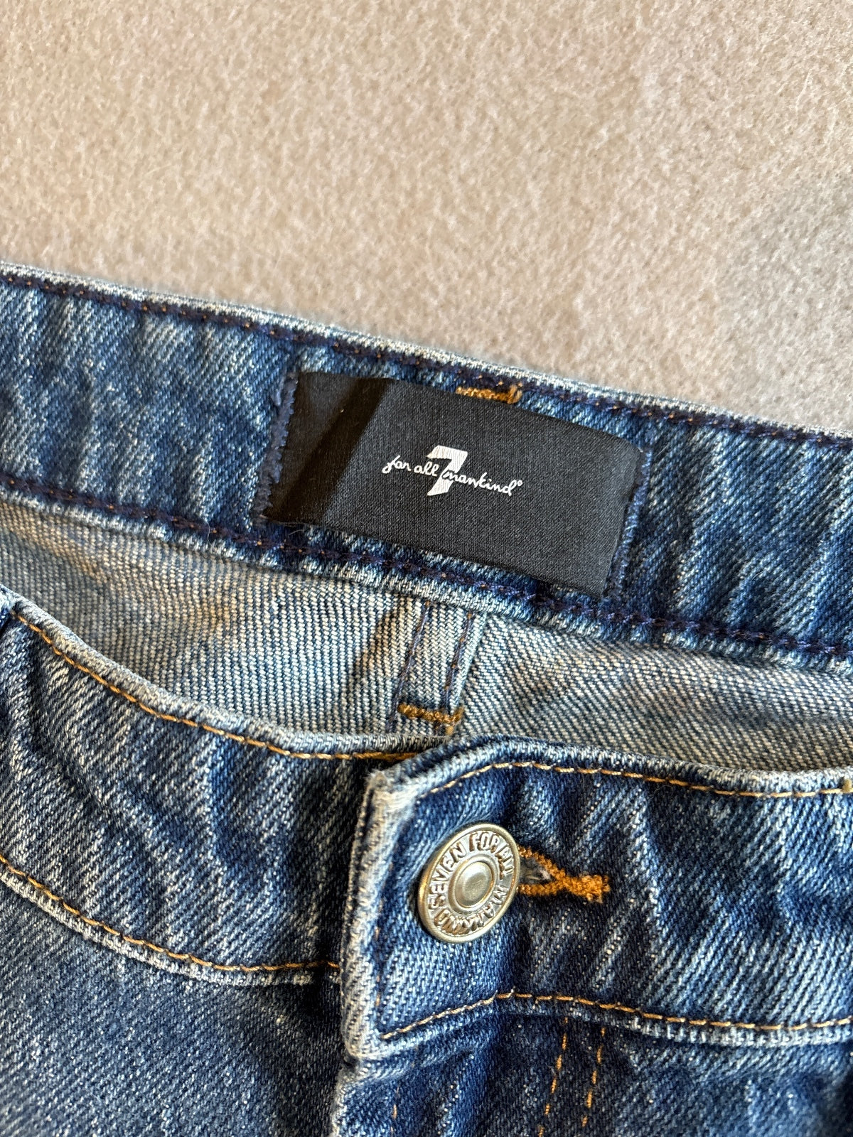 7 For All Mankind Low Straight Explorer Jeans Size 29