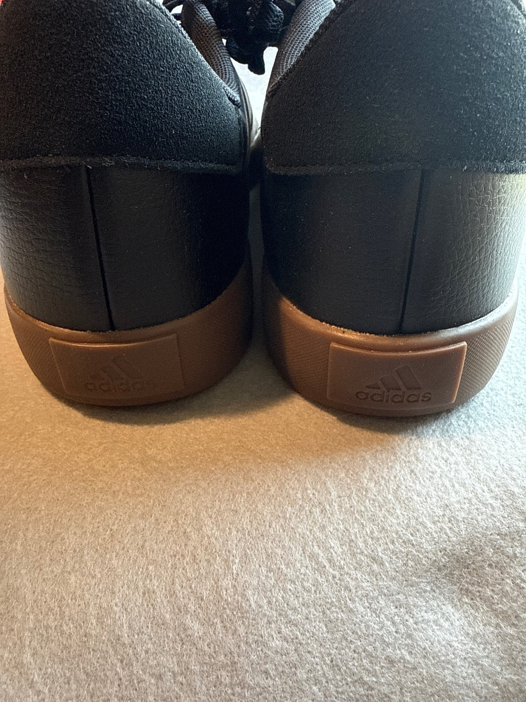 Adidas VL Court 2 Black and White Sneakers with Gum Sole