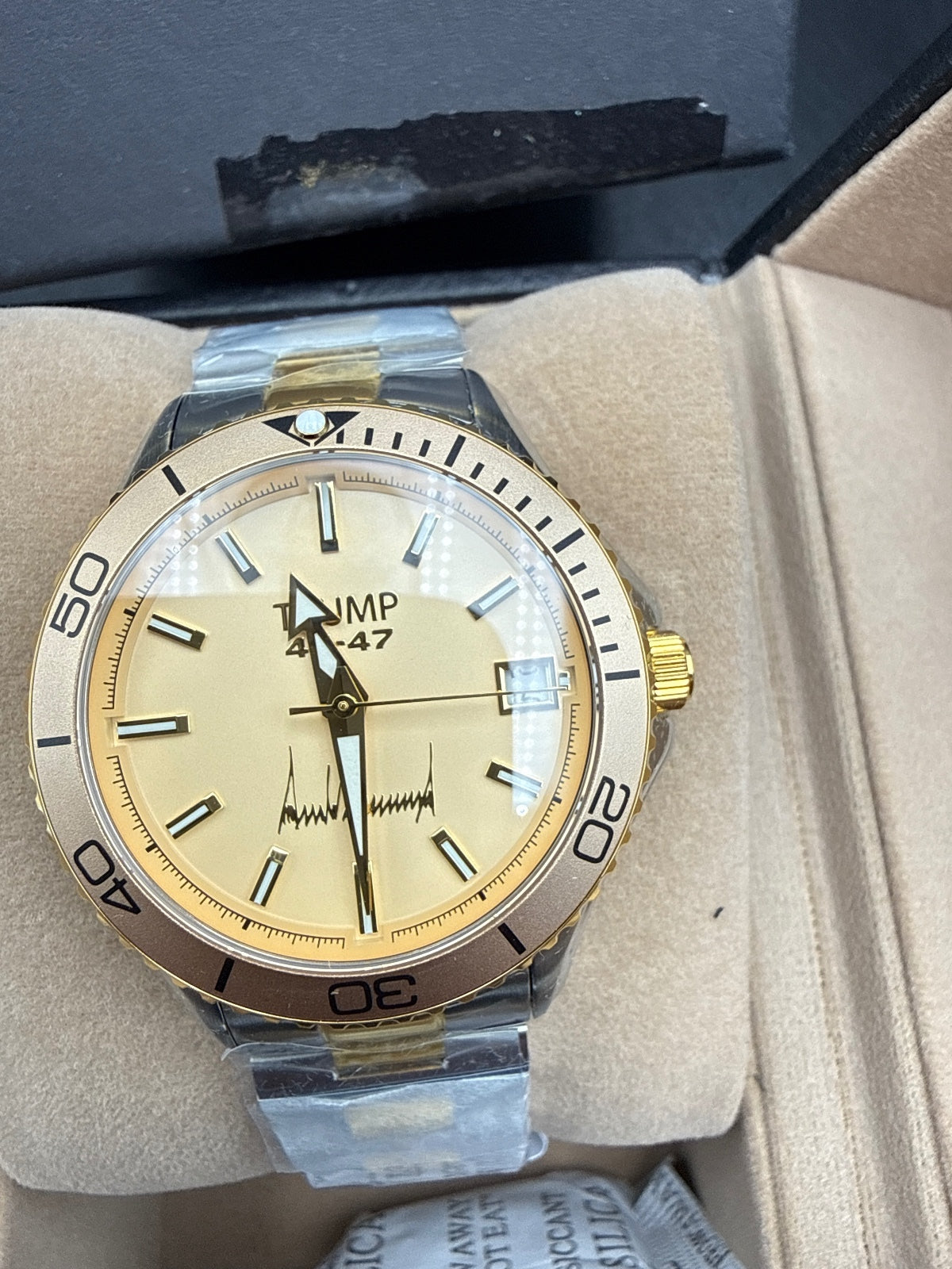 Trump 45-47 First Lady Almond Limited Edition Two Tone Gold Silver Watch