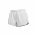 White Athletic Running Shorts with Zipper Pocket Size L