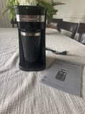 Elite Gourmet Single Serve Coffee Maker with Travel Mug Black