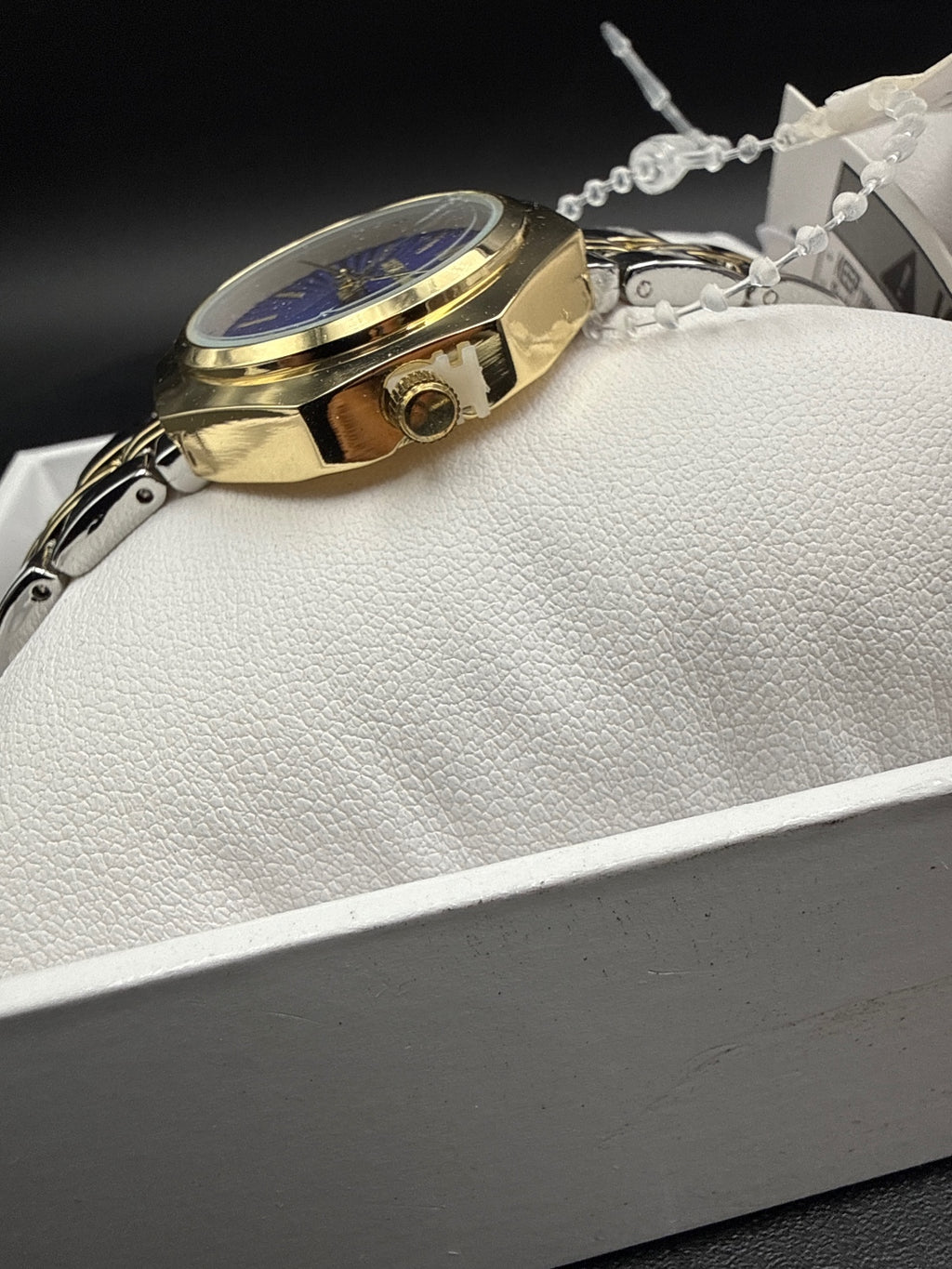 Steve Madden Women's Two-Tone Wristwatch with Purple Dial