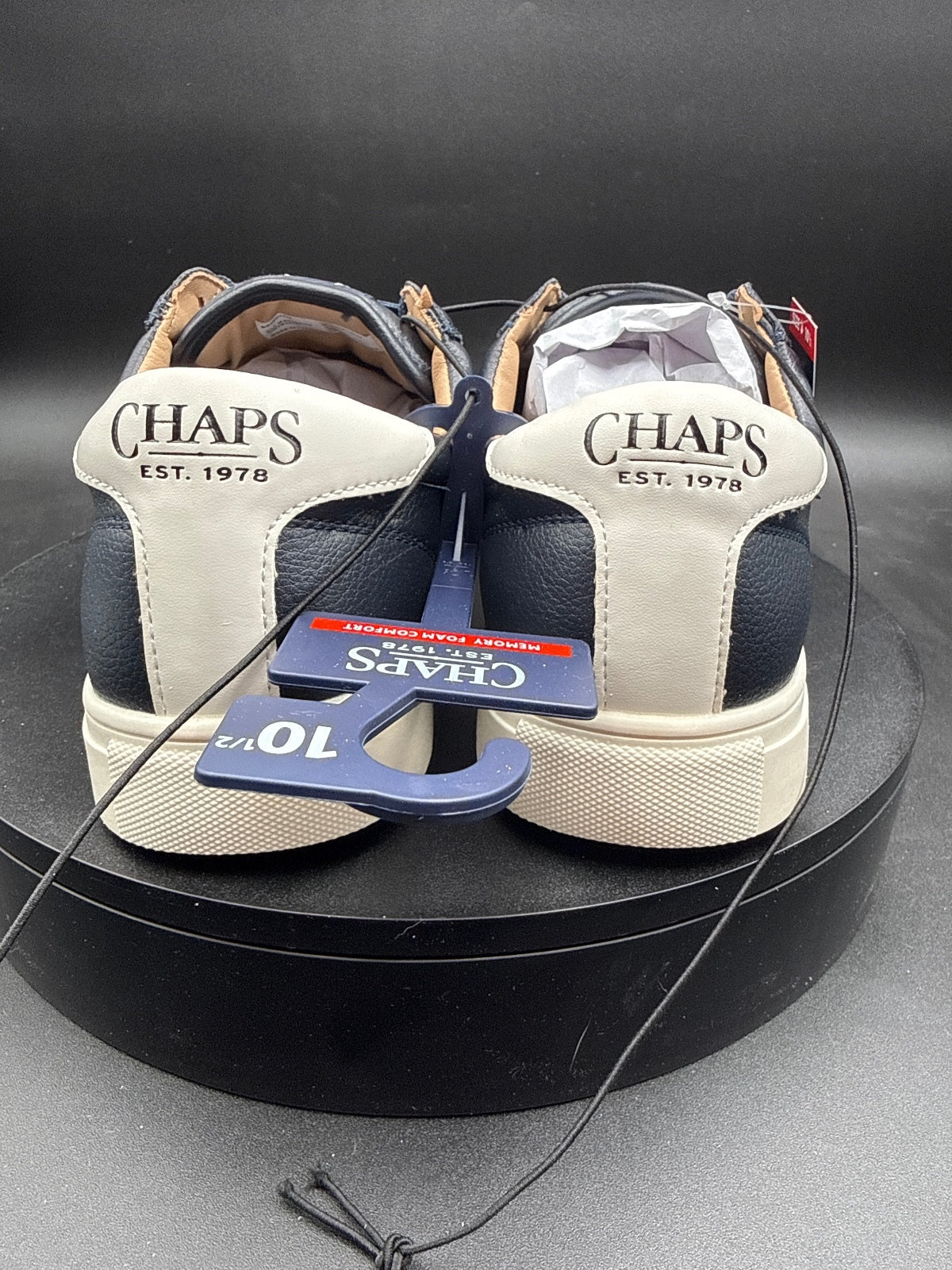 Chaps Men's Navy Blue Memory Foam Sneakers Multiple Sizes