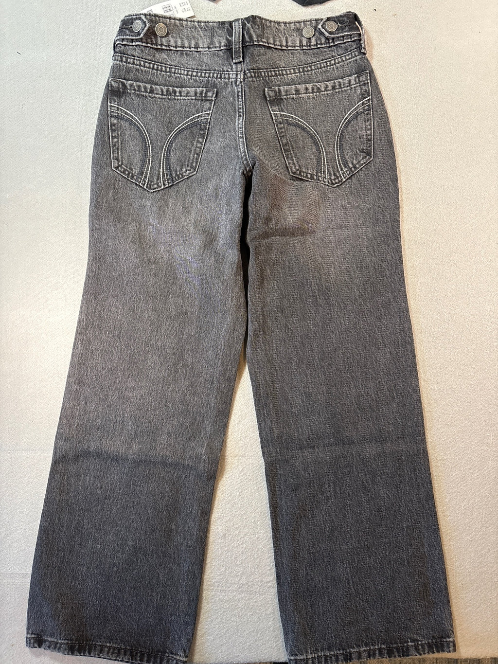 Hollister Low-Rise Baggy Jeans with Adjustable Waistband in