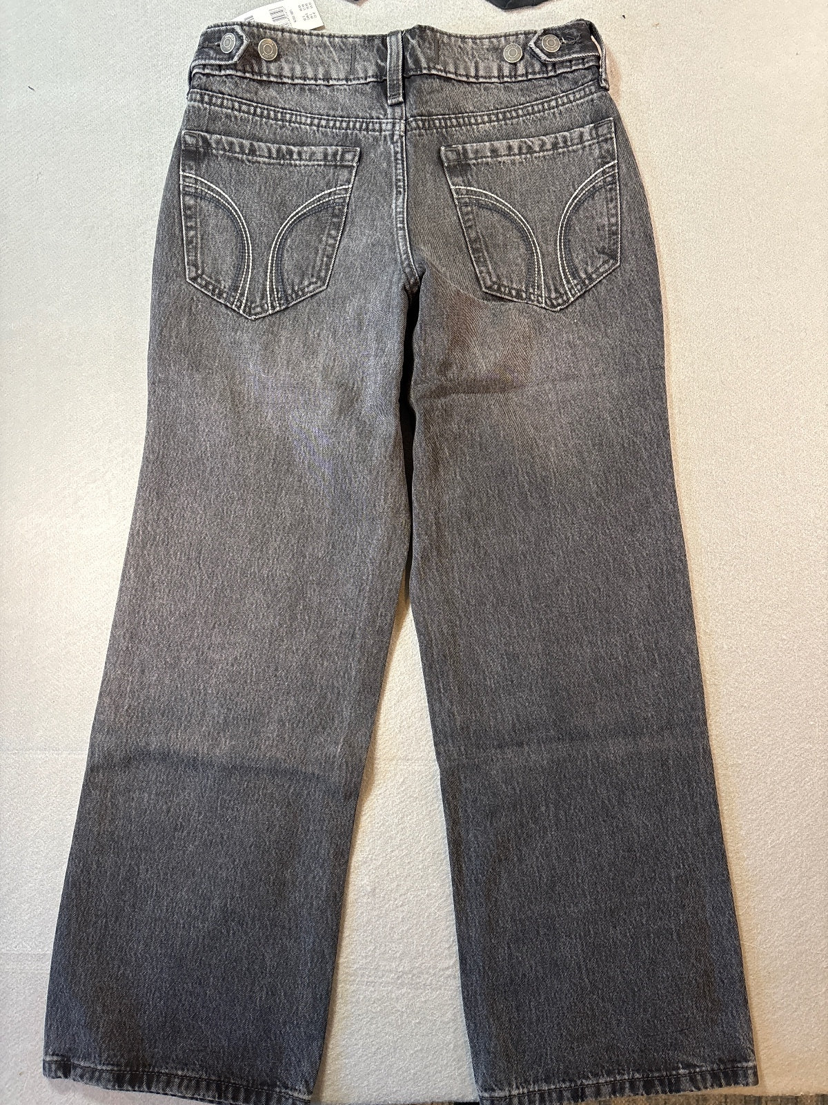 Hollister Low-Rise Baggy Jeans with Adjustable Waistband in
