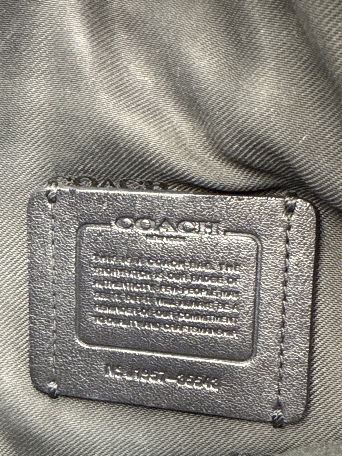 Coach Black Leather Crossbody Bag with Gold Hardware