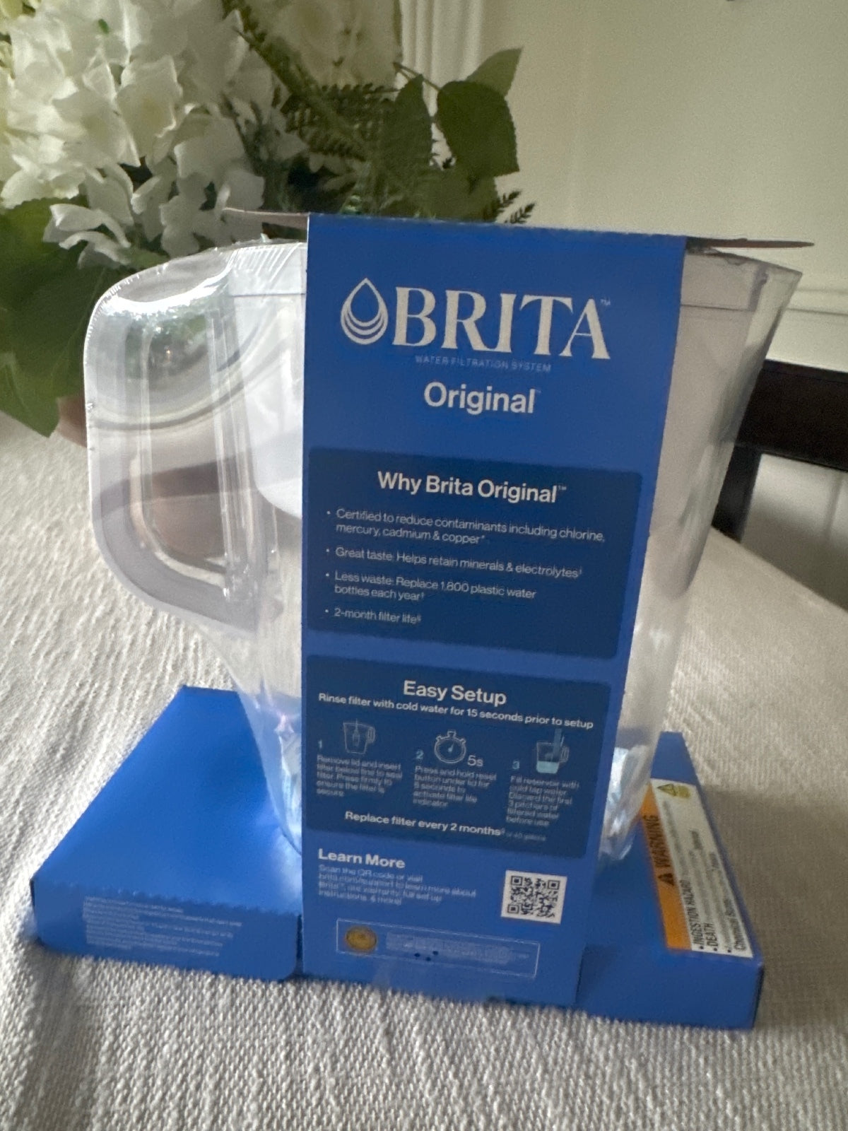 Brita Original Water Filtration Pitcher with 1 Filter 2-Pack