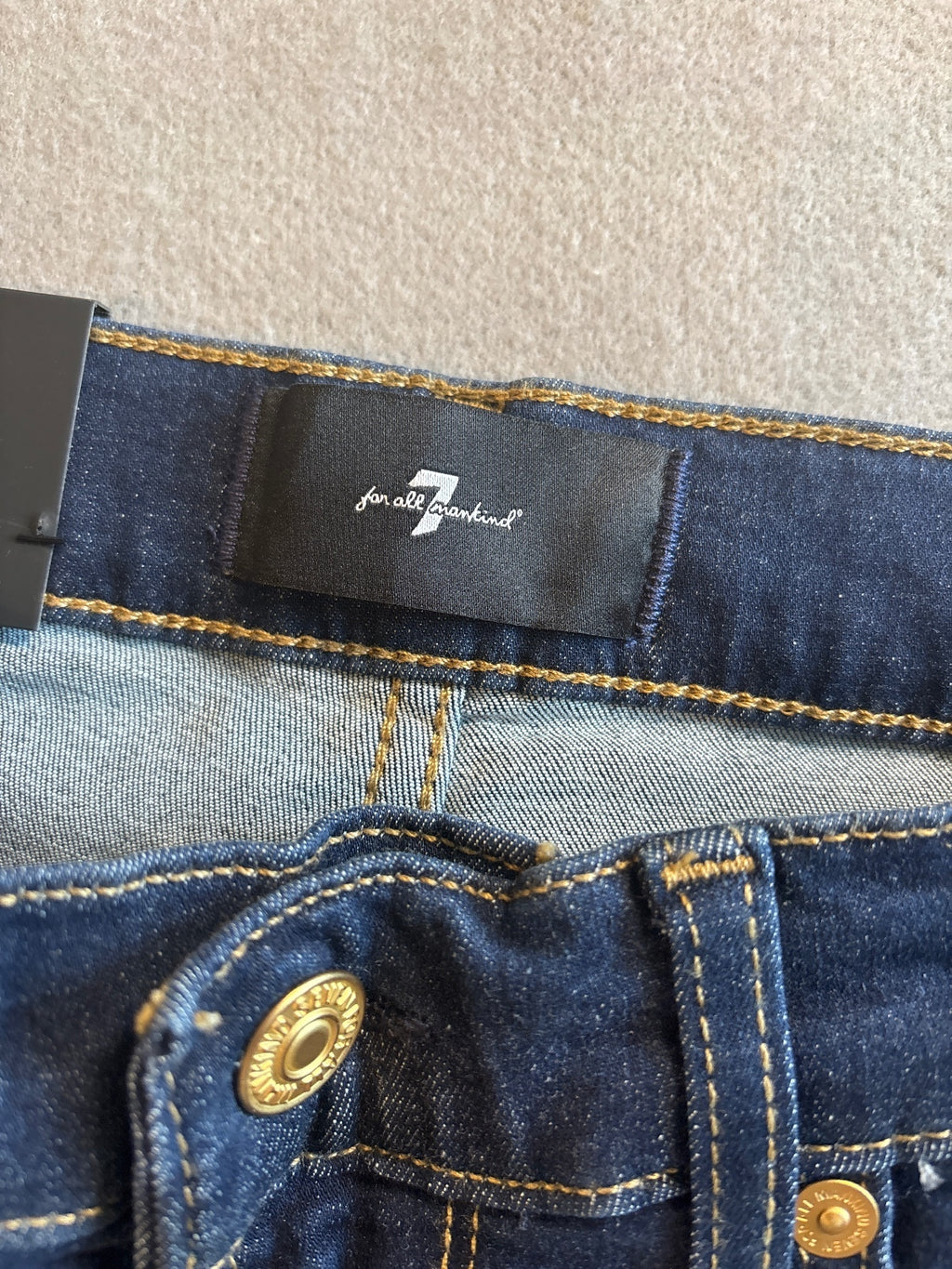 7 For All Mankind HW Ali Tried & True Dark Blue Slim Size 27