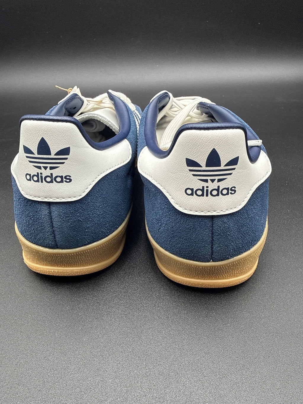 Adidas Gazelle Indoor Sneakers Size 8 US Blue White Gum Sole