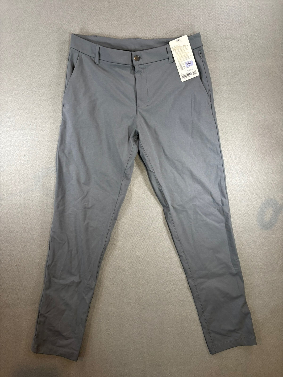 Bonobos Commission Classic-Fit Pants Gray 34L