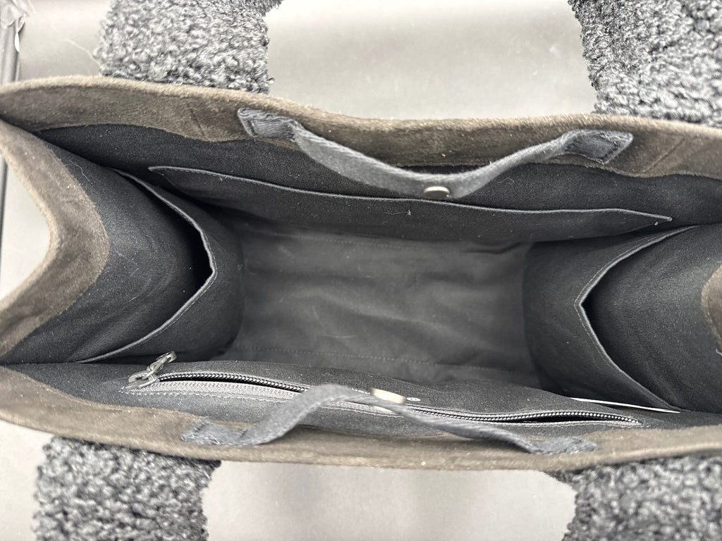 Lululemon Boxy Tote with Faux Shearling Trims Black