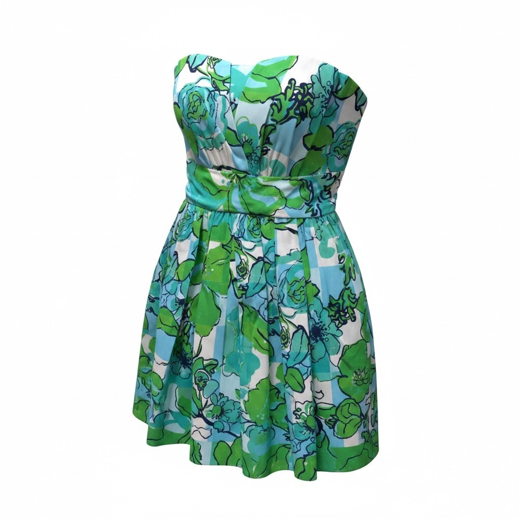 Lilly Pulitzer Strapless Floral Maxi Dress - Size 2