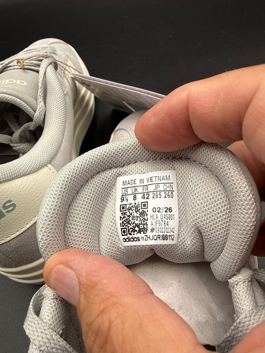 Adidas VL Court Bold IF9784 Grey Platform Women’s 9.5 NIB