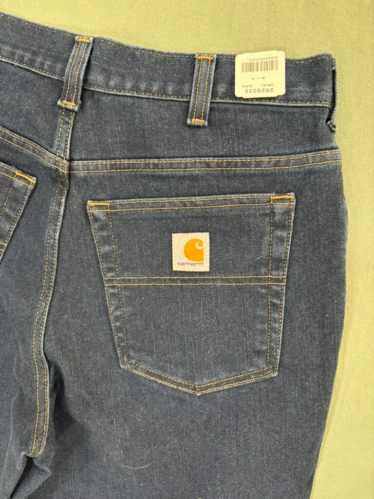 Carhartt Modern Fit Stretch Denim Jeans 32x30 Dark Blue