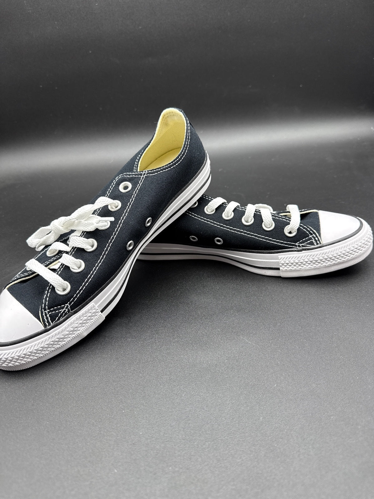 Converse Chuck Taylor Low Black White W8.5 M6.5 NIB