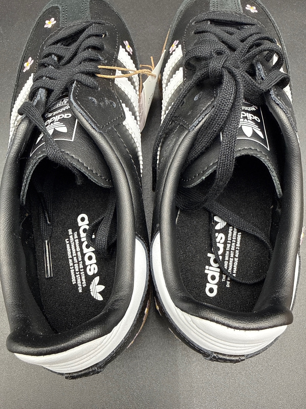 Adidas Samba OG J Black Floral Gum Youth 4 Women’s 5.5 NIB
