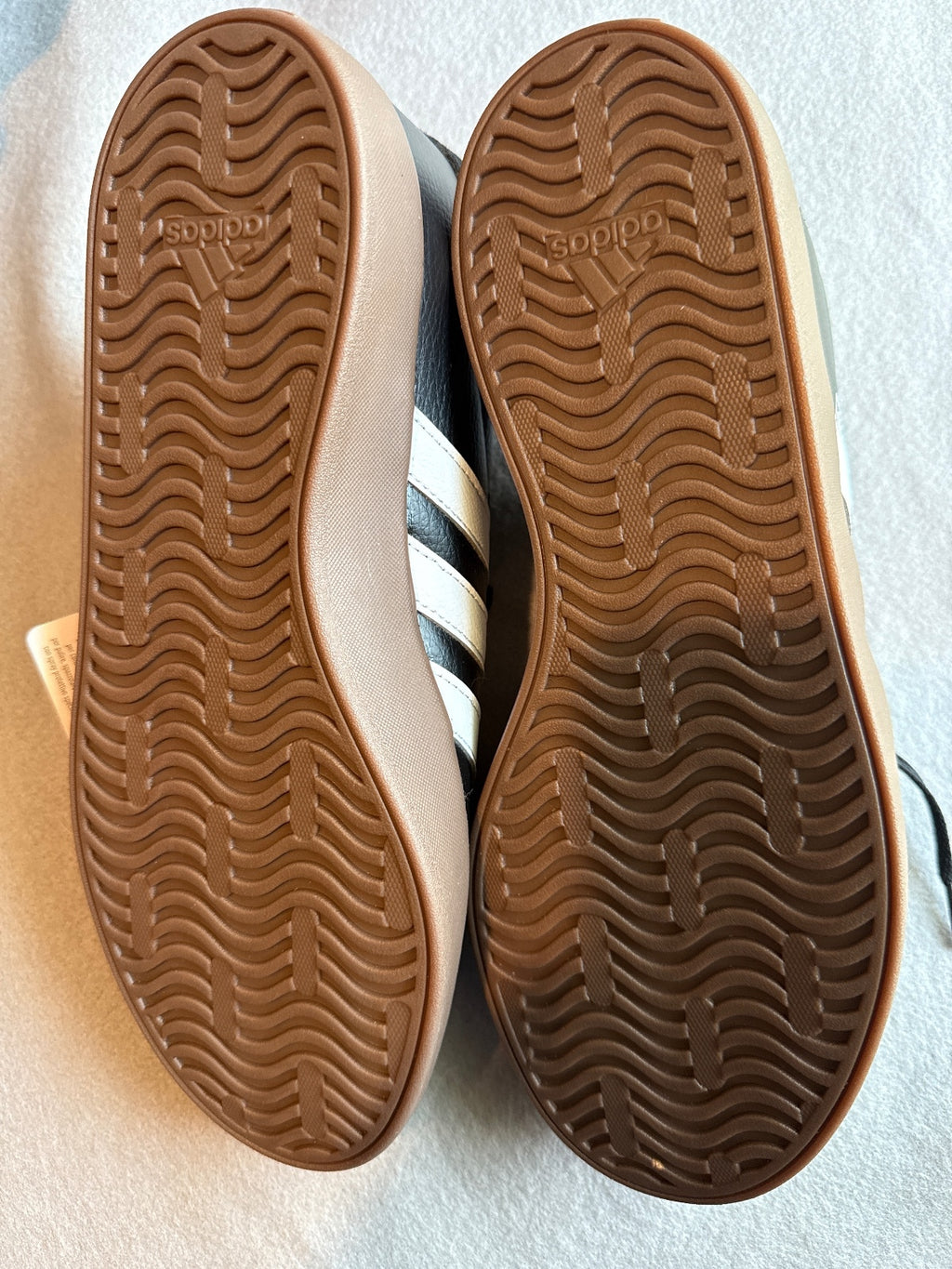 Adidas VL Court 2 Black and White Sneakers with Gum Sole