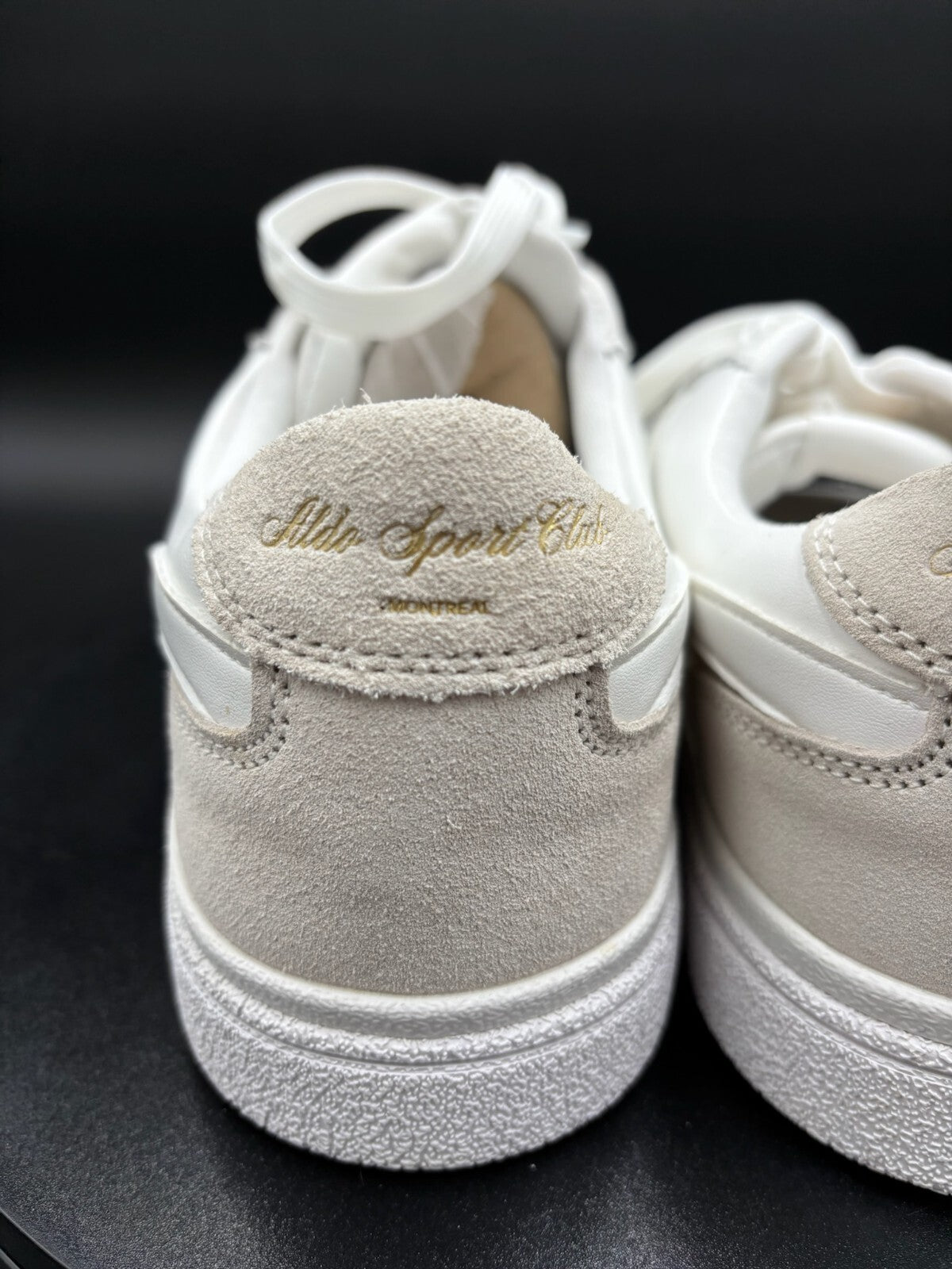 ALDO Club Trainer – White Leather/Suede – Men’s Size 9.5