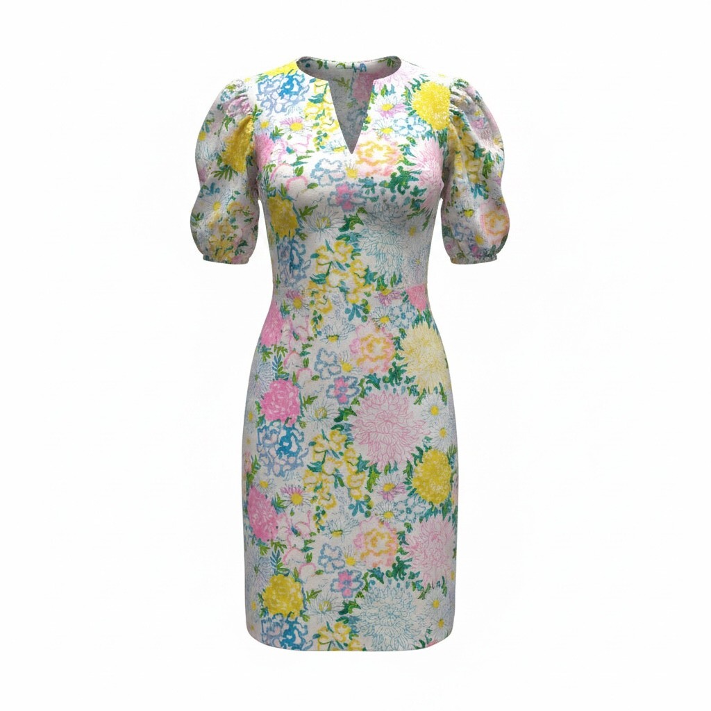 Lilly Pulitzer Carey Dress in Lilly Garden Archival Print M