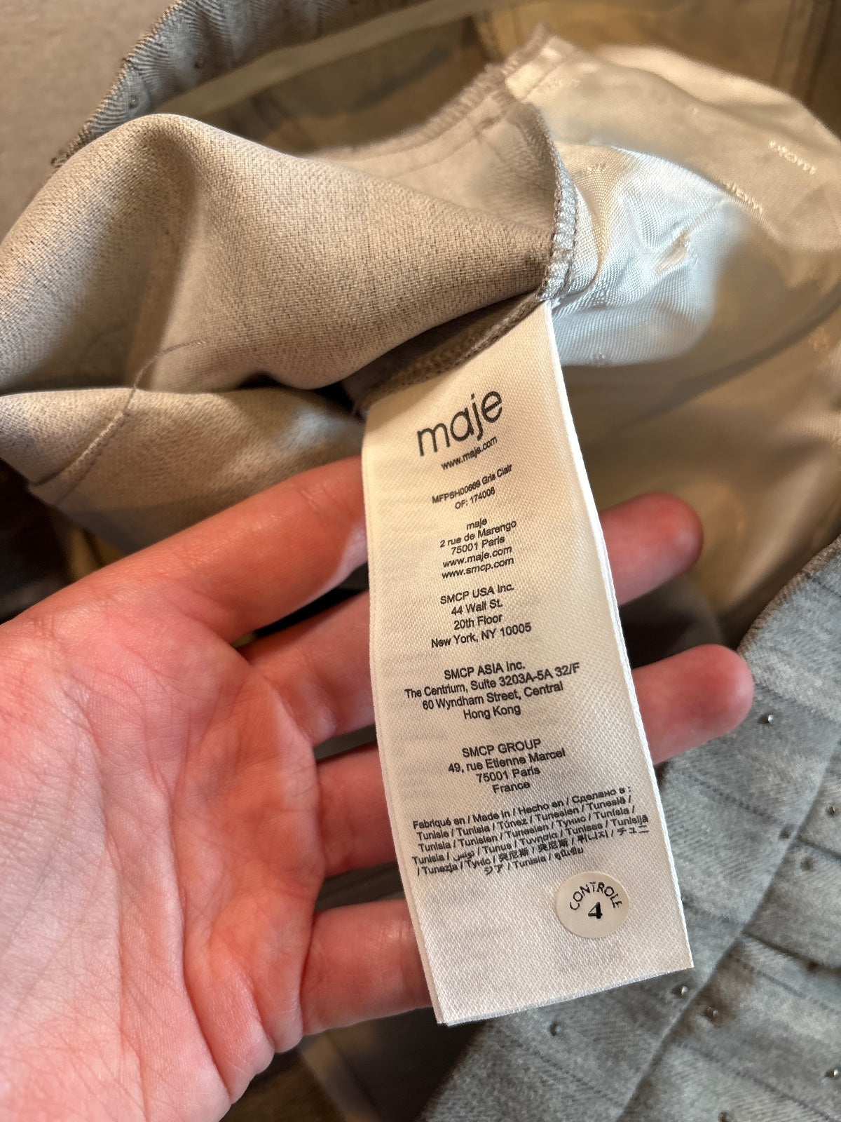 Maje Women's Pleated Wool Blend Shorts Size 38