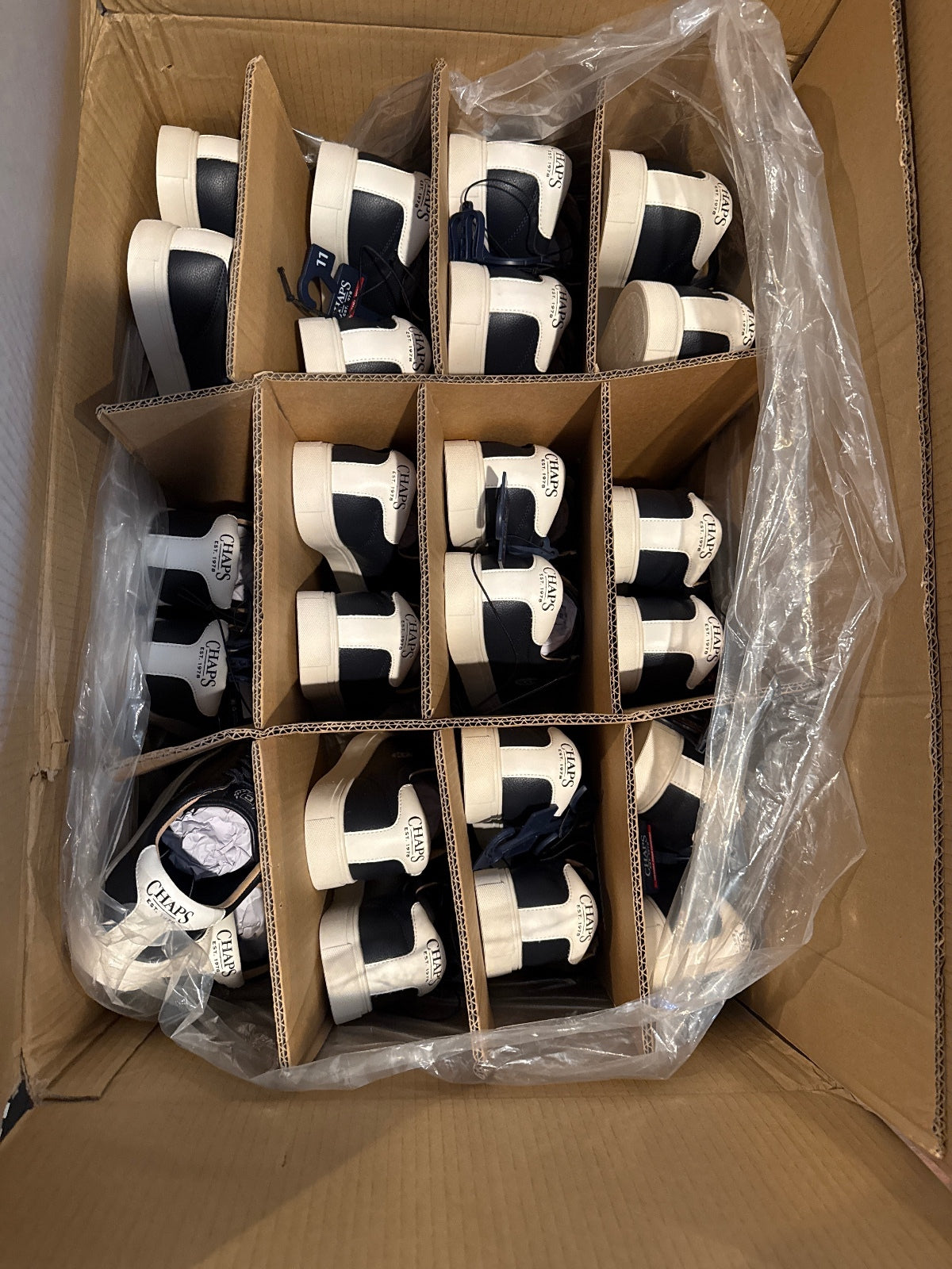 Chaps Men's Navy Blue Memory Foam Sneakers Multiple Sizes