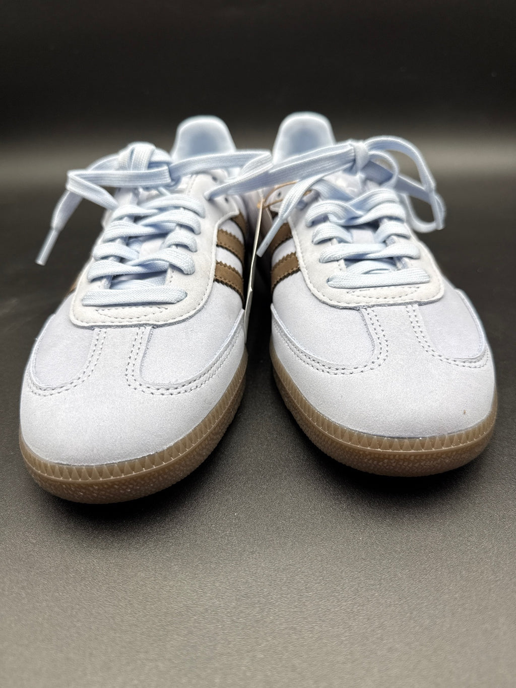 Adidas Samba Sneakers Light Blue Brown Size 9