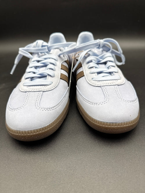 Adidas Samba Sneakers Light Blue Brown Size 9