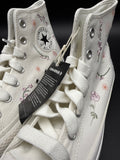 Converse Chuck Taylor Floral High Tops White Women’s 8 NIB