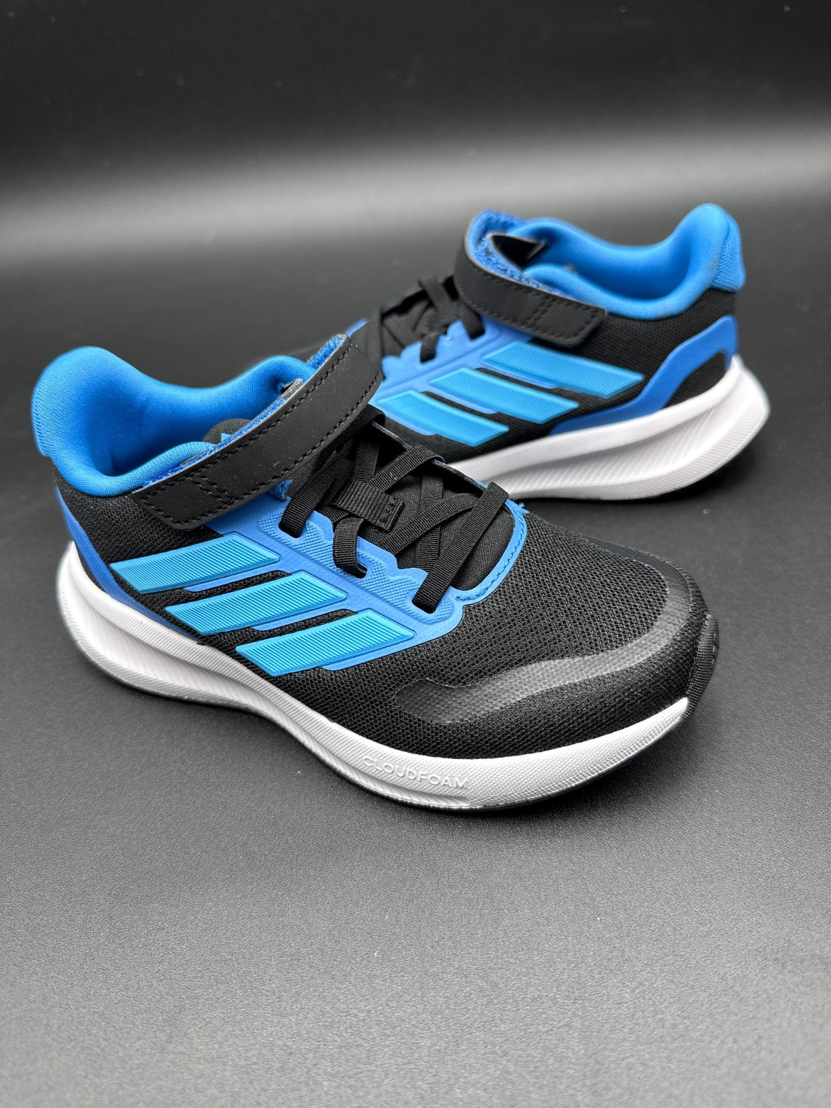 Adidas Runfalcon 5 EL C JP9399 Kids 11K Blue Black NIB