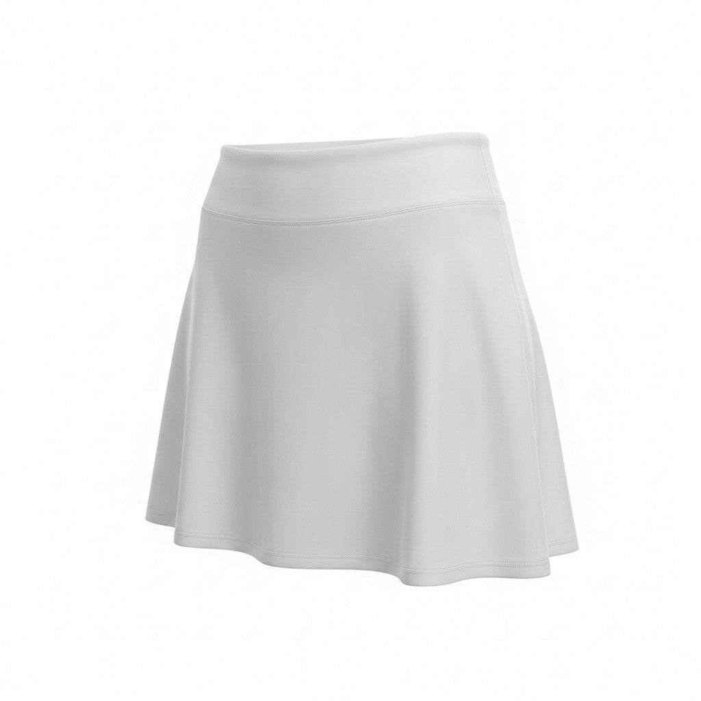 White Athletic Skater Skirt with Built-in Shorts Size XXL