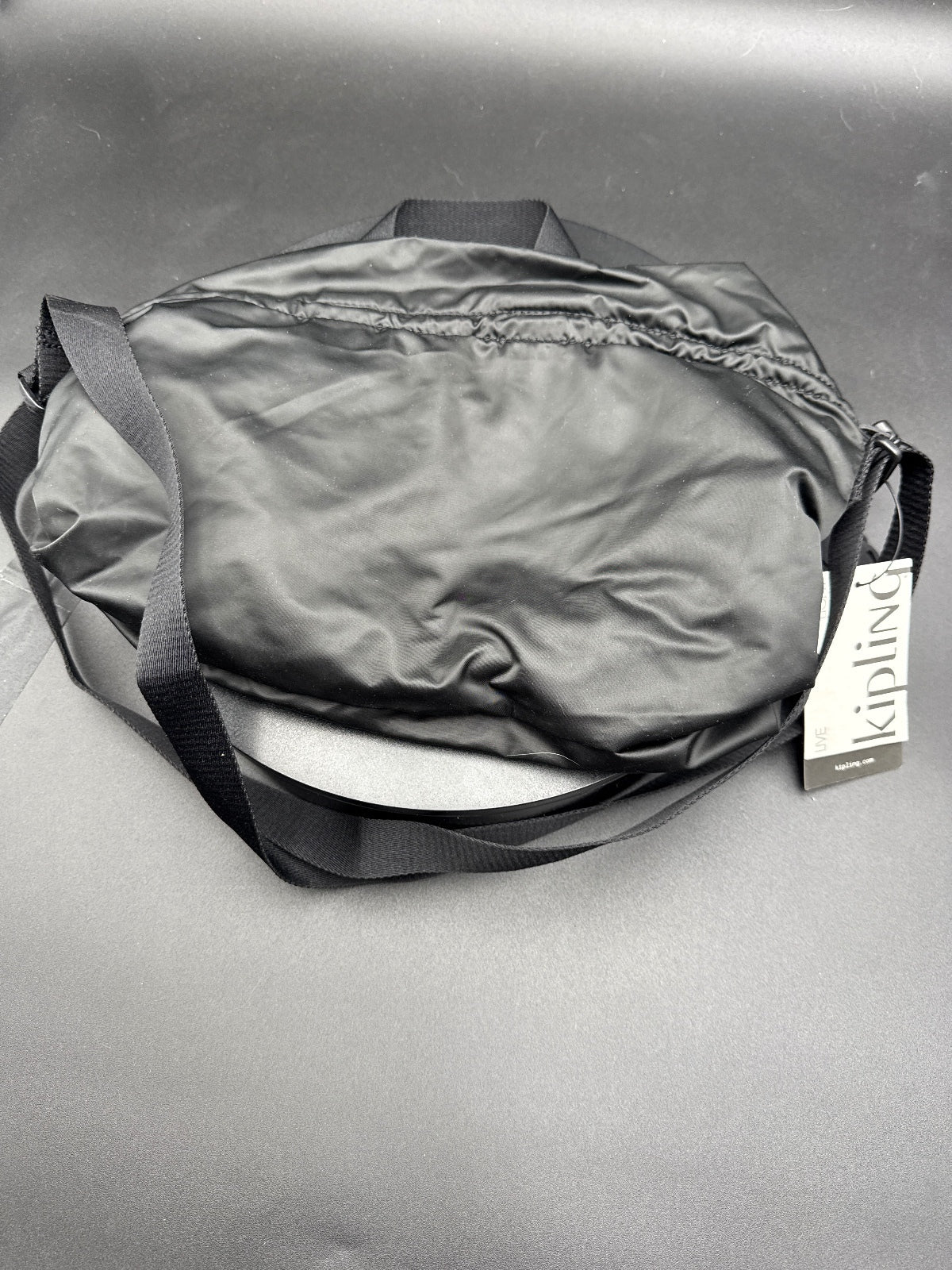 Kipling Black Lightweight Crossbody Bag with Adjustable Strp