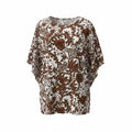 Lilly Pulitzer Brown Floral Patterned Tunic Top L/XL