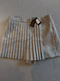 Maje Gray Pleated Mini Skort Shorts Size 42