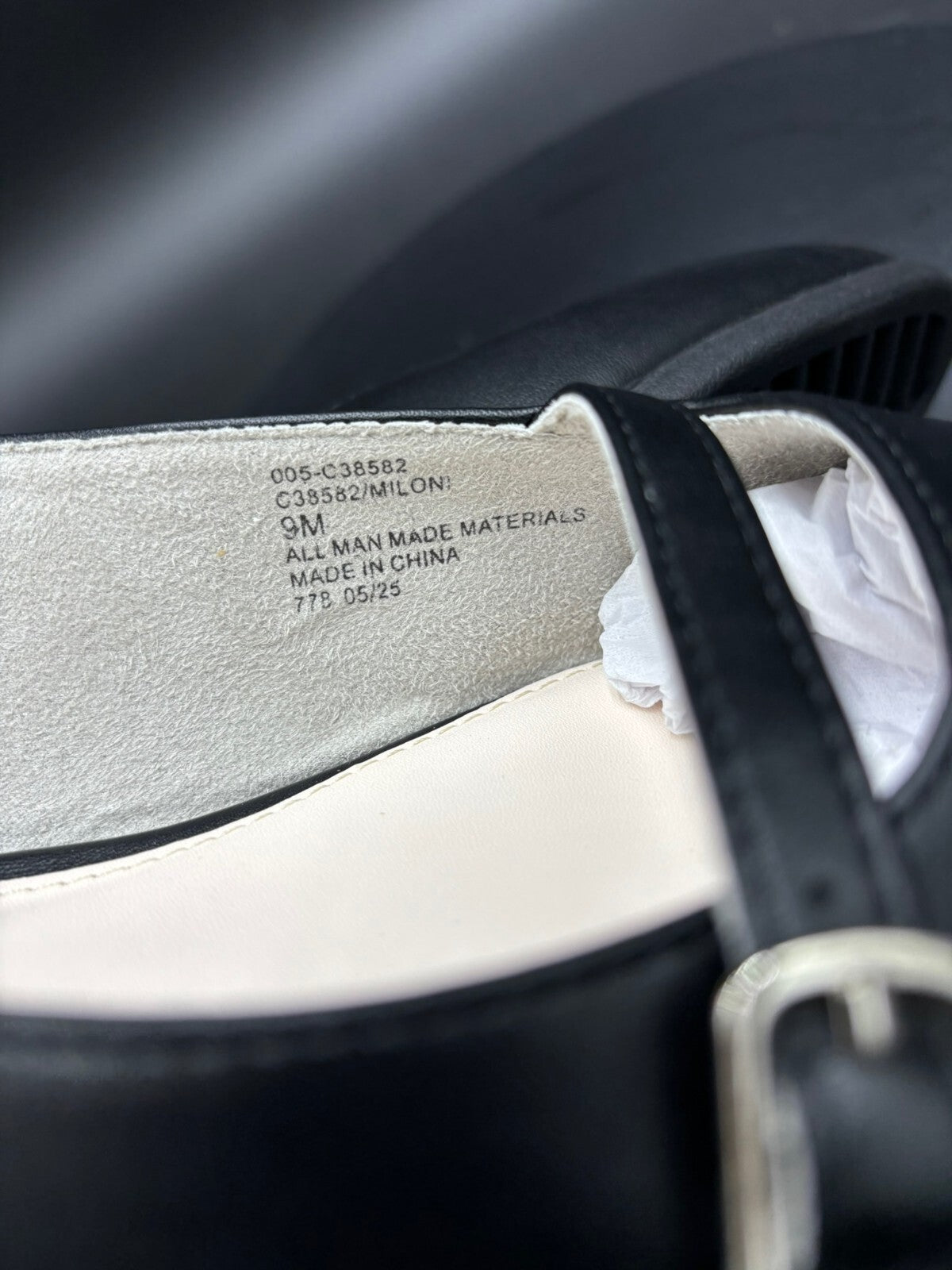 Cliffs by White Mountain Miloni Black Smooth Slingback Flats