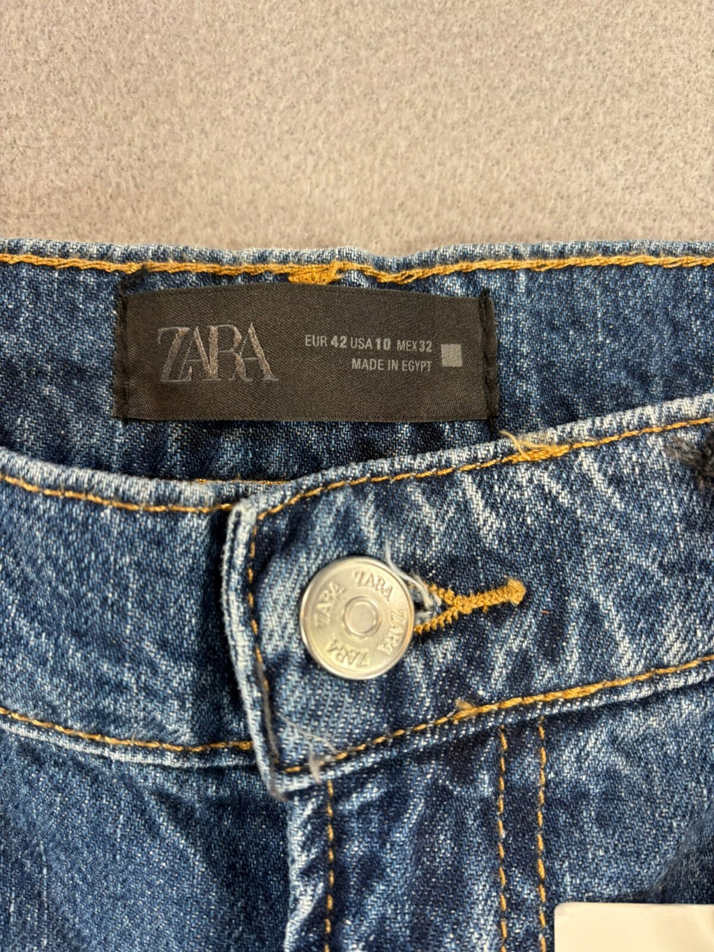 Zara Blue Denim Jeans Size EUR 42 / US 10