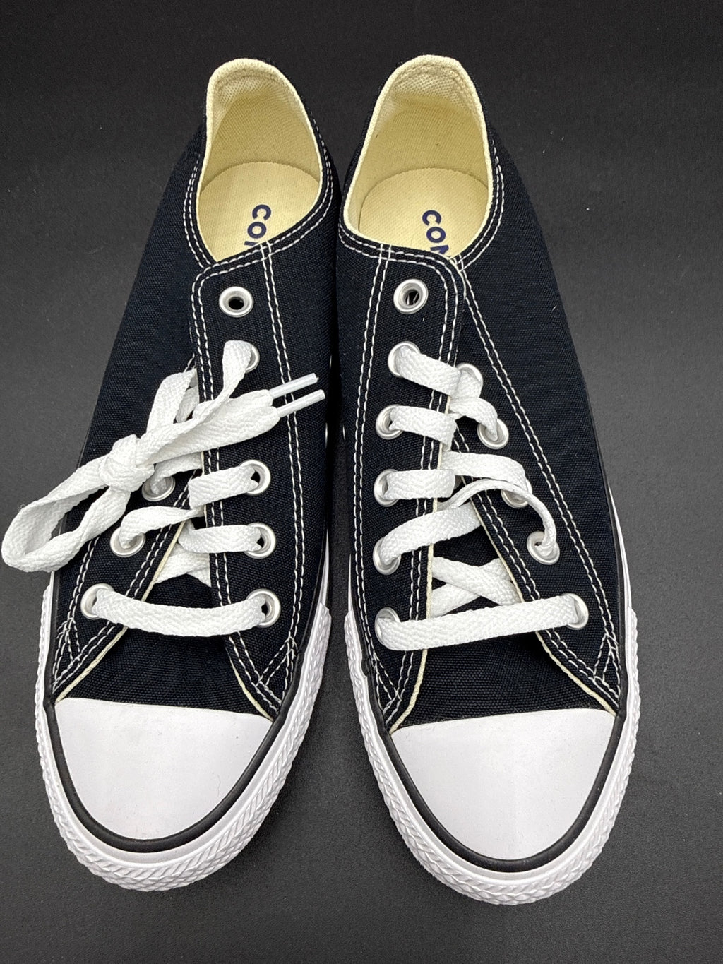 Converse Chuck Taylor Low Black White W8.5 M6.5 NIB