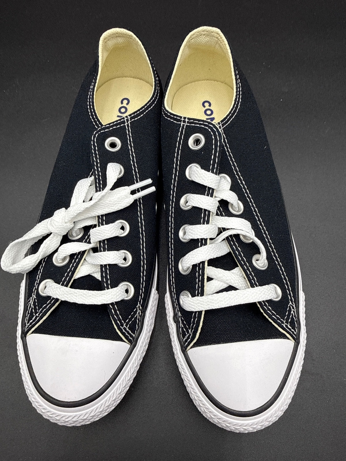 Converse Chuck Taylor Low Black White W8.5 M6.5 NIB