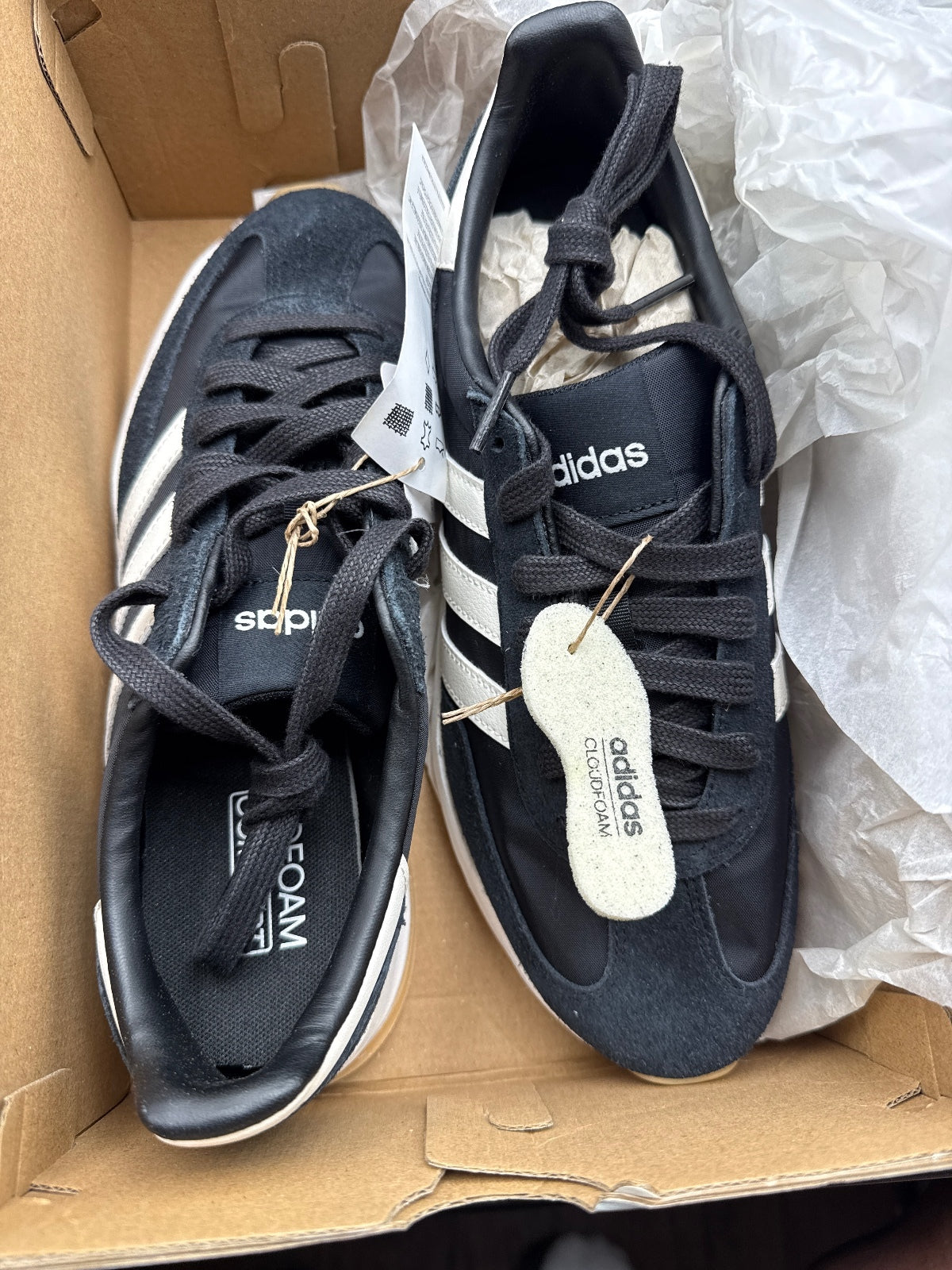 Adidas RUN 70s 2.0 Men's Running Shoes Size 8.5 Black White