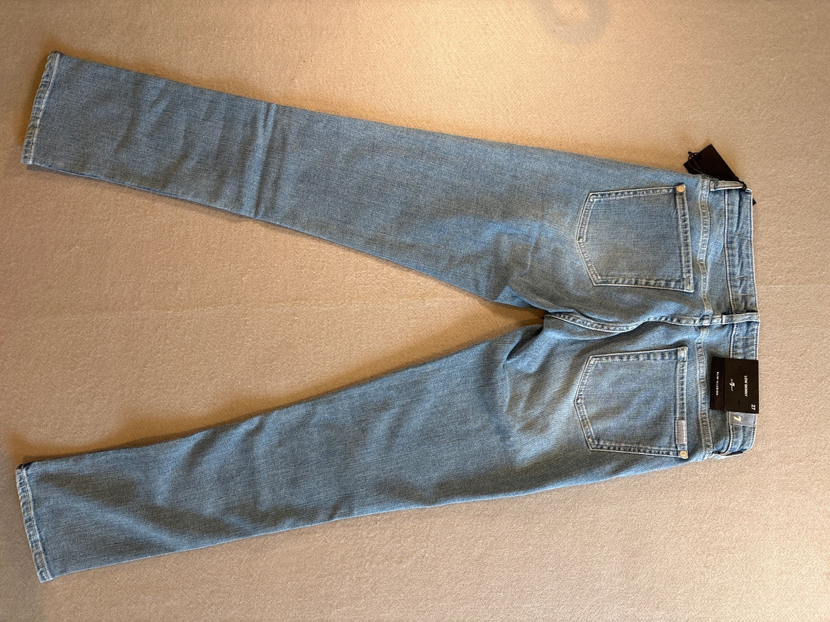 7 For All Mankind Low Skinny Iceflow Jeans Size 27