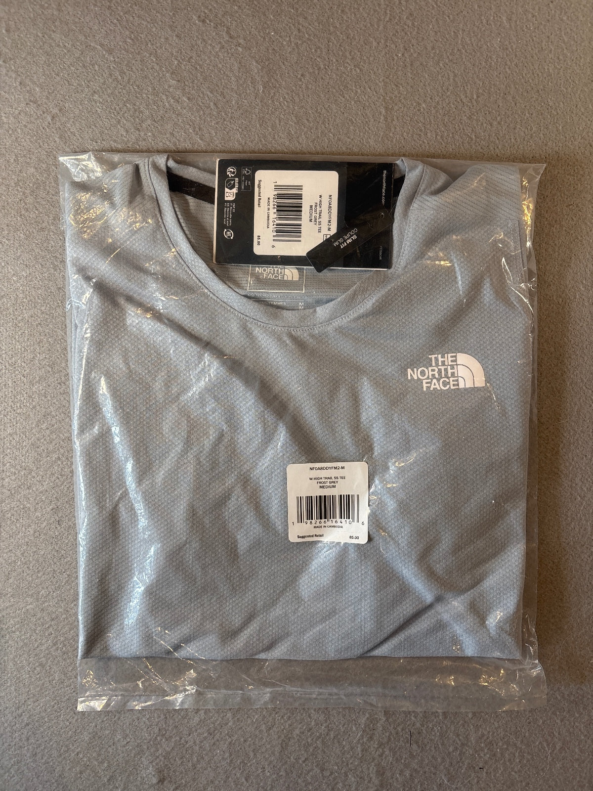 The North Face Women's High Trail SS Tee Frost Grey Medium