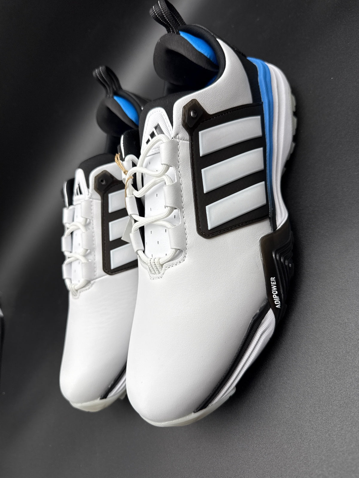 Adidas Adipower 26 SL Golf Shoes Size 11 White Black Blue