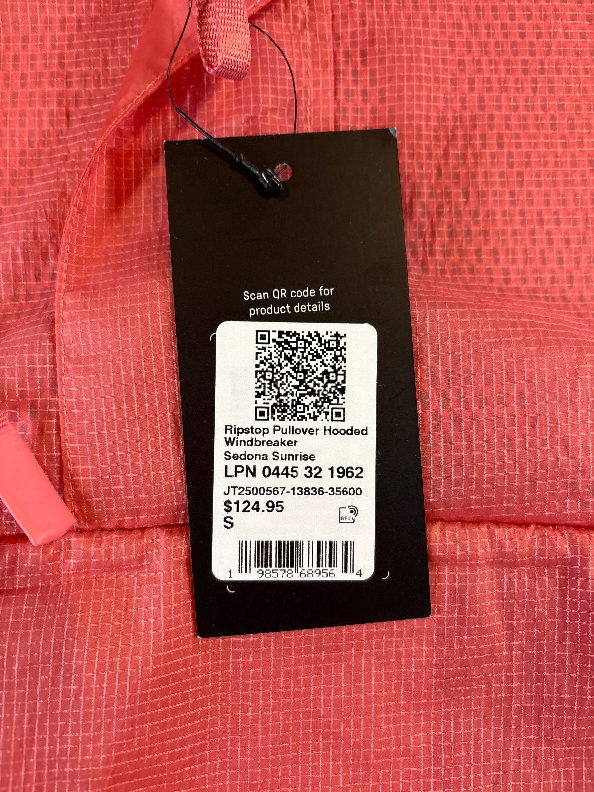 Ripstop Pullover Hooded Jacket in Sedona Sunrise, Size S